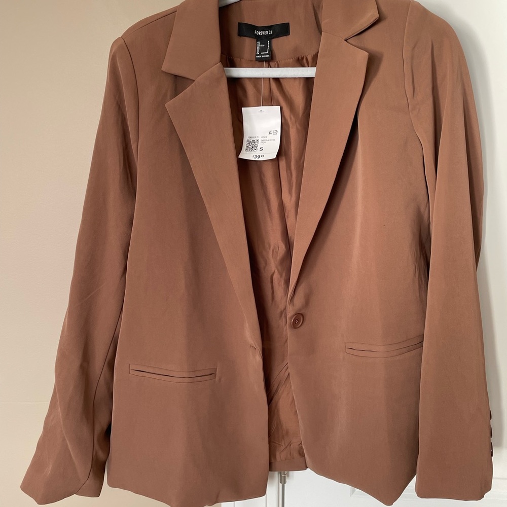 brown blazer